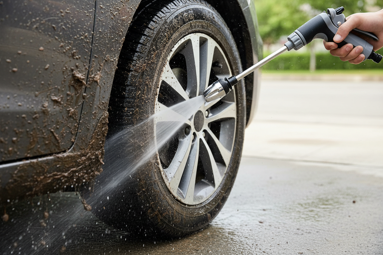 Renspolat – däcktvätt
