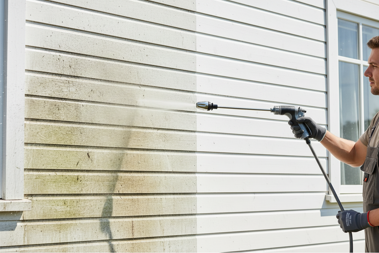 Renspolat – fasadtvätt